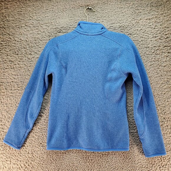 Patagonia Sweater Womens Small Blue Quarter-Zip Fleece Pullover Better Sweater - Picture 6 of 7